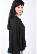 Women Blouse Vero Moda Vmsunny V-Neck Black